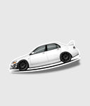 Mitsubishi EVO9 Sticker - White