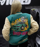 Womens Shred Til Ya Dead Varsity Jacket
