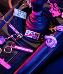 Pink HardTuned Soft Rubber Key Ring