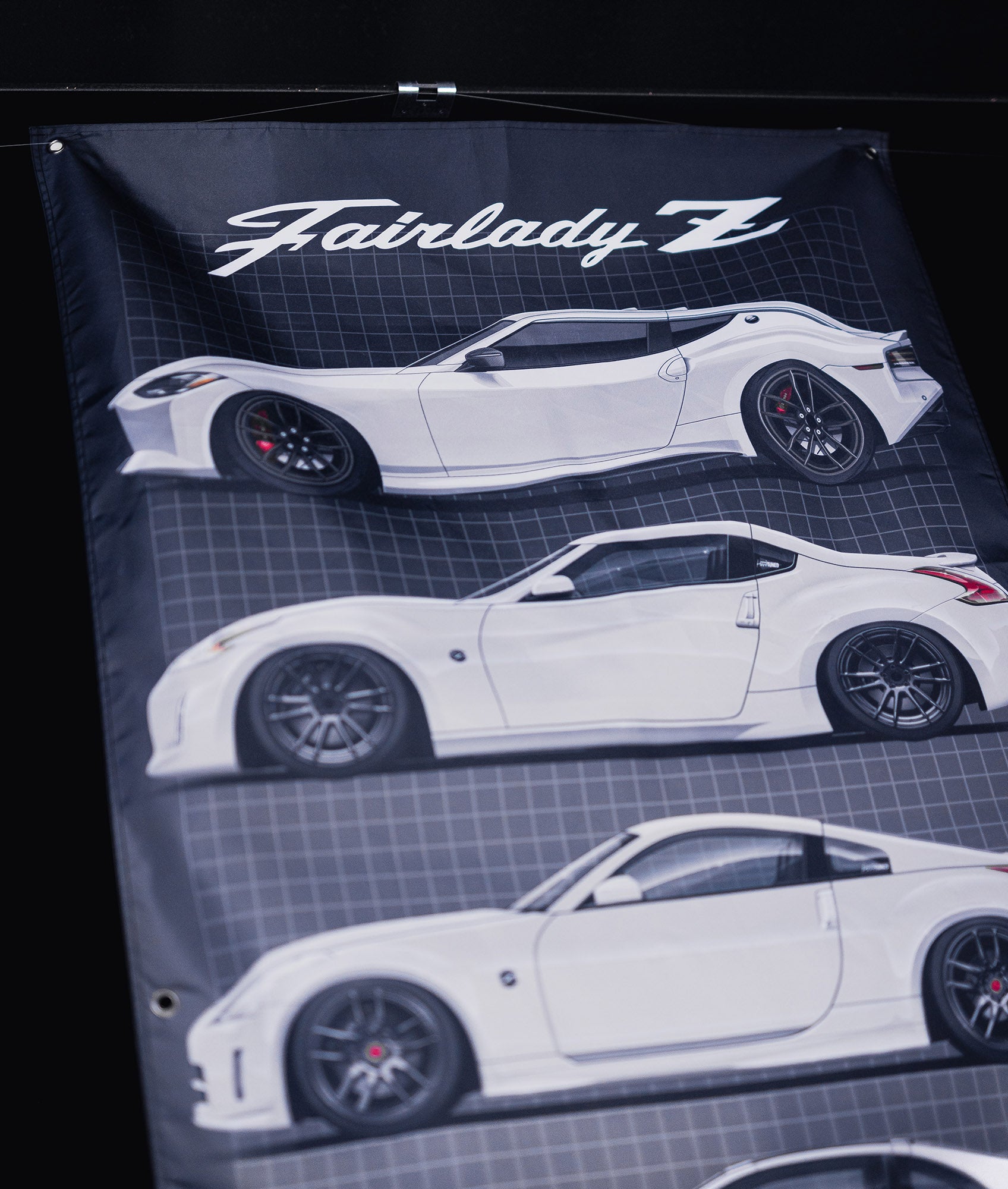 Nissan Z Generations Garage Flag – Hardtuned