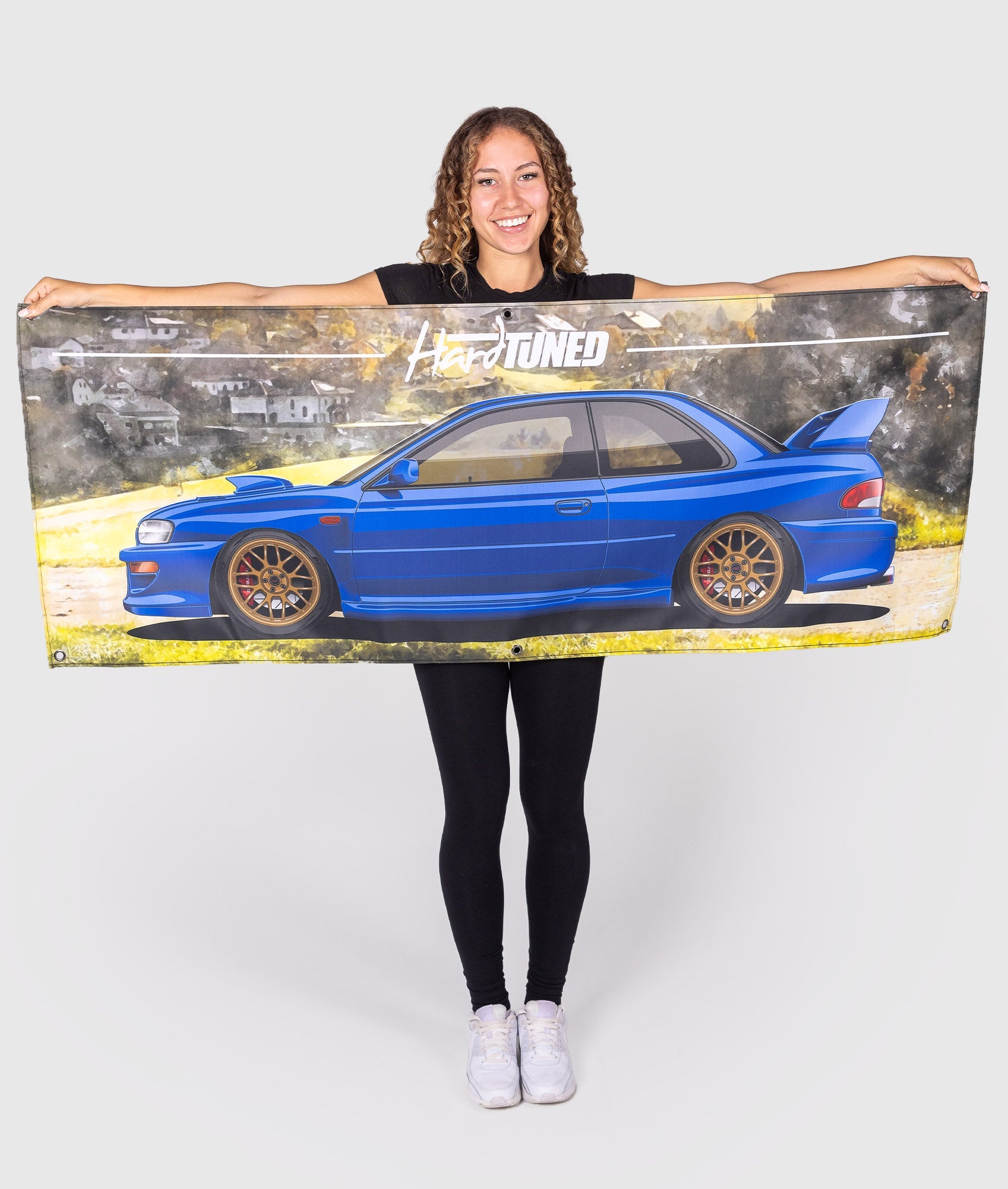 Subaru WRX STI 22B Garage Flag - Hardtuned