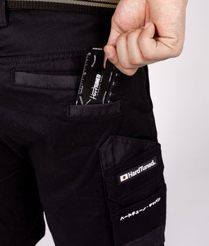 HardTuned Pitstop Cargo Shorts - Black - Hardtuned