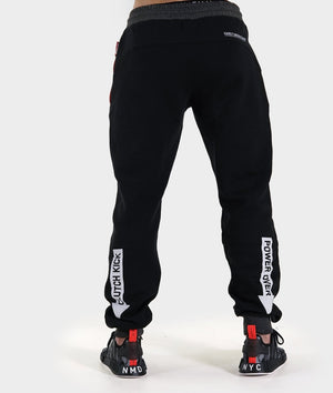 Mens Power Over Track Pants - Black - Hardtuned