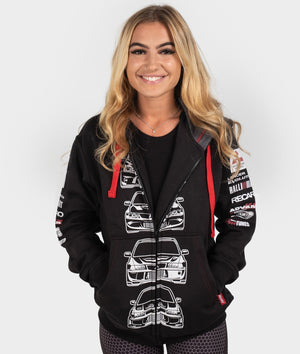 Mitsubishi Evolution Womens Hoodie - Hardtuned