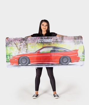 Nissan 180SX Garage Flag - Hardtuned