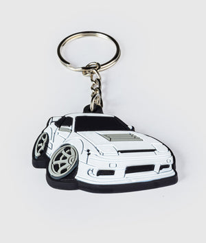 Nissan 180SX Rubber Key Ring - Hardtuned