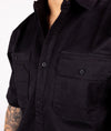 Short Sleeve Work Shirt - Black - Hardtuned