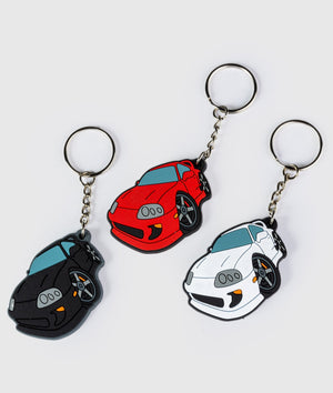 Toyota Supra MKIV Rubber Key Ring - Hardtuned