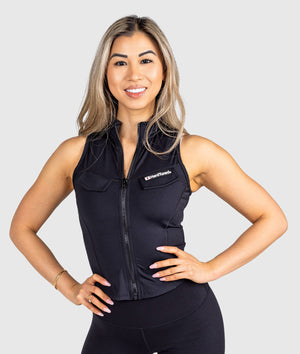 Trackside Sports Vest - Black - Hardtuned