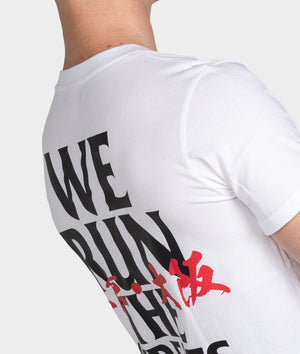 We Run The Streets Tee - White - Hardtuned