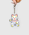 White Kitty Rubber Key Ring - Hardtuned