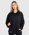 Women&#39;s Hardtuned Embossed P1 Fleece Hoodie - Black - Hardtuned