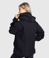 Women&#39;s Hardtuned Embossed P1 Fleece Hoodie - Black - Hardtuned